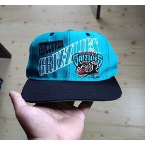 Vintage Vancouver Grizzlies NBA Snapback Hat Cap The Game 113/2000 Rare Limited